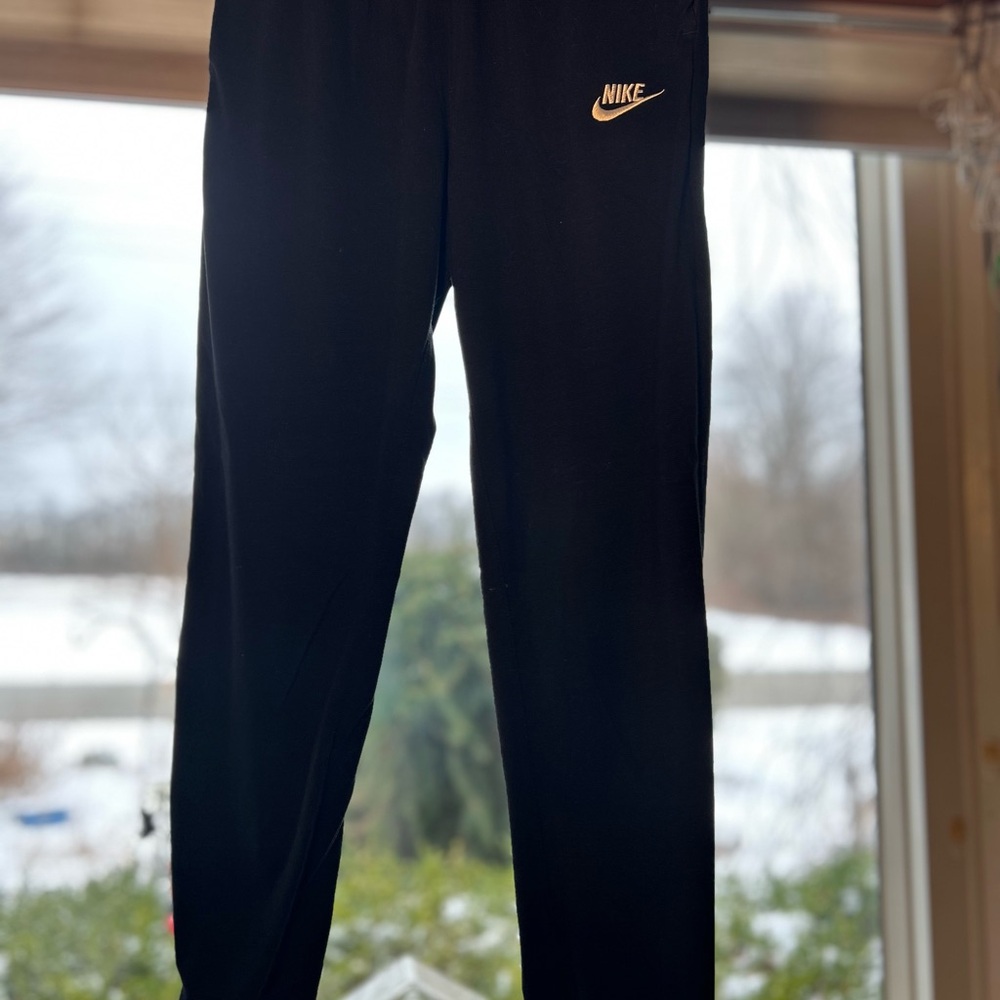 Nike Black Joggers with White Logo